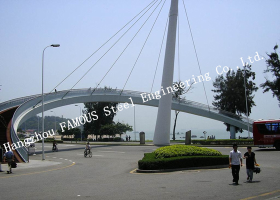 Chine Structure ferroviaire de pont en acier provisoire de câble de séjour fournisseur