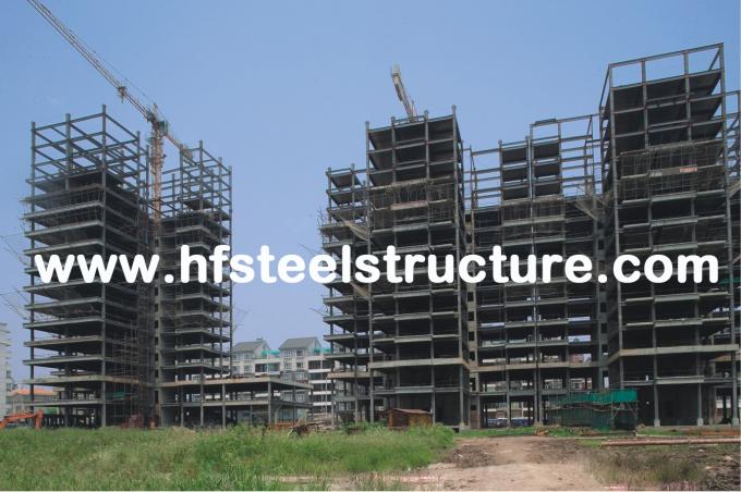 Bâtiment préfabriqué préfabriqué industriel de cadre en acier, bâtiment en acier à plusiers étages 0