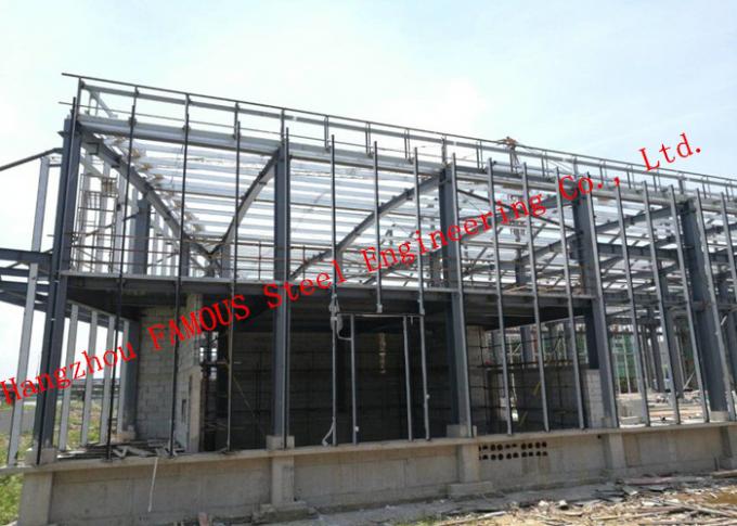 Bâtiments en acier industriels de surface en verre de mur rideau de picovolte opaques et isolation thermique 0