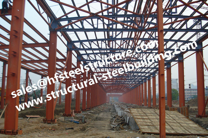 Bâtiments en acier industriels de catégorie de Q235 Q345, bâtiments en acier préfabriqués de construction de site en acier 0