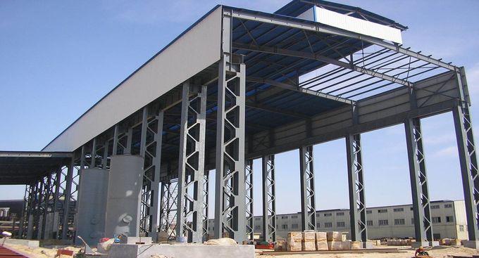 Bâtiments galvanisés de hangar d'usine de fabrications d'acier de construction pour le bâtiment d'industrie 0